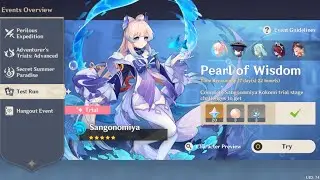 Test Run 3.8 ▢ KOKOMI [Support] ▢ Pearl Of Wisdom [GENSHIN IMPACT]