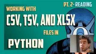 Reading csv, tsv, and xlsx files with Python