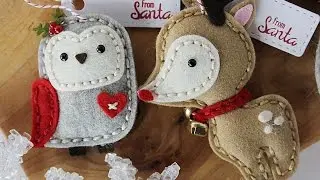Handmade Holiday 2016 | Felt Plush Ornaments Tags