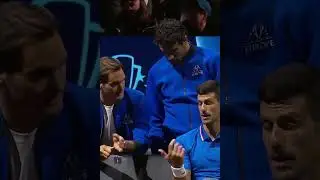 Federer COACHING Djokovic 🔉