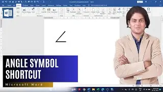 How do I insert an angle symbol in Word?