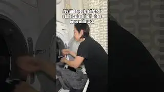 So now it’s off white 🤦🏻‍♀️ Does this happen to you? #relatable #funnyvideos #laundry