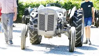 Real Ferguson TE20 RC Tractor Driving around at Ferguson Days | Little Grey Fergie