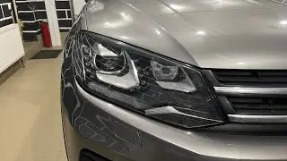 Volkswagen Touareg NF - ремонт фар, замена линз на диодные Expression Drive