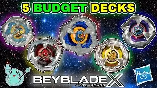 Beyblade X Top 5 BUDGET DECKS | Hasbro Wave 2