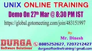 UNIX Online Training in DURGASOFT