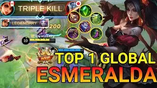 BEST BUILD ESMERALDA 2021 | CARA MAIN ESMERALDA OFFLANE 2021 | BUILD AND GAMEPLAY BY TOP 1 GLOBAL