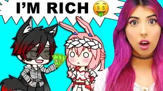 My Online Bestfriend Is A BILLIONAIRE 💰 Gacha Life Reaction PART 1
