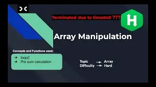 Array manipulation | HackerRank | Array | Interview