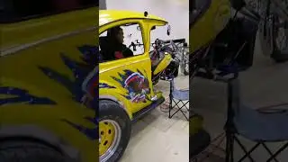 Уникальный трицикл. Трайк из запчастей мотоцикла и машины. Electro tricycle. Trike made from a car.