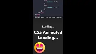 Pure CSS Animated Loading Text | Animated Loader with HTML and CSS