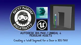 3DS MAX - Adding a door to a wall segment for Unreal 4