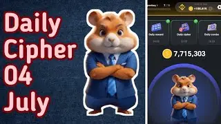 Hamster Kombat Daily Cipher | 4 July  | Morse Code