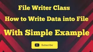 How to Write data into file using java 