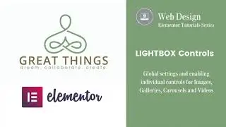 Elementor Lightbox Controls : Global Setting and Individual Controls