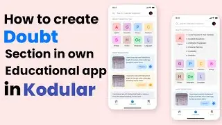 How to Create Doubt Section in Educational App in Kodular