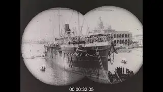 Binocular View of the Suez Canal, 1900s - Film 1090157