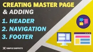 Creating Master Page in ASP.NET | Adding Navigation Menu & Footer to Master Page