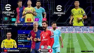 eFootball PES 2025 PPSSPP Download English Version Update New Kits 24/25 & New Transfers HD Graphics