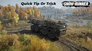 Quick Snowrunner Tip Or Trick I Just Found Out On Phase 5 Map Antonovskiy Nature Reserve Log Carrier