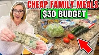 *NEW* BUDGET MEALS $7 Dinners for a FAMILY// Cheap & Delicious Family Meals, Extreme Budget