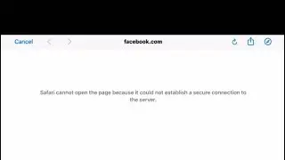 Safari cannot open the page because it could not establish a secure connection to the server|PUBG|