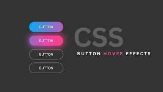 Glowing Button Hover Effects Using HTML & CSS