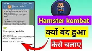 Hamster kombat क्यों बंद हुआ || Webpage not showing hamster kombat || Hamster kombat not working