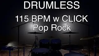 Drumless Backing Track  with Click | 115 bpm Melodic Pop Rock