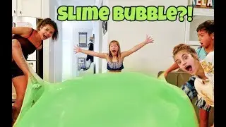 BIGGEST SLIME BUBBLE! Surprise BDAY Day for RYKEL!