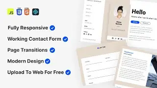 Create A Personal Business Website Portfolio From Scratch Using Only HTML, CSS and JavaScript