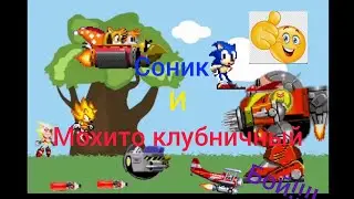 Соник и Мохито клубничный эпик бой (кривая анимация)