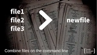 Combine Text Files Terminal: How to merge files together on the command line