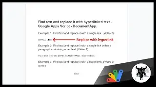 Find and replace standalone text with a link in a Google Doc with Google Apps Script DocumentApp.