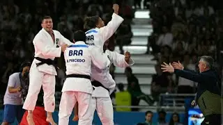 Brasil conquista bronze no judô por equipes | AFP