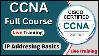 CCNA | Live Training | CCNA 200-301 Full course | Lab 1 IP Addressing | CCNA class #8