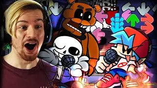 THROWING DOWN WITH FREDDY AND SANS! | Friday Night Funkin'