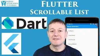 Flutter creating scrollable list