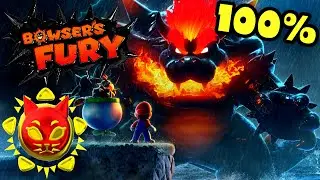 Bowser's Fury 100% Walkthrough #1 🐱 All Cat Shines 🐱 Super Mario 3D World Switch
