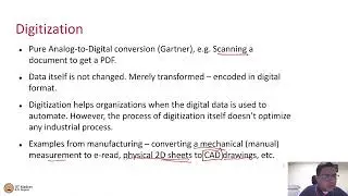 Digitization, Digitalization and Digital Transformation