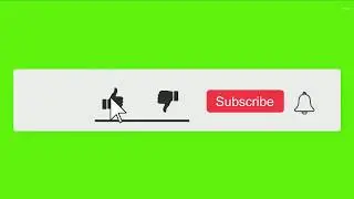 Green Screen Animated Like And Subscribe Button #6