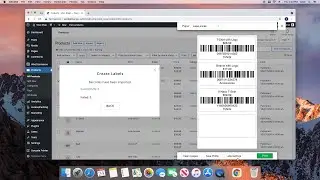 Print Product Labels with Barcode/QRCode on Wordpress & WooCommerce