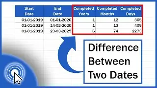 How to Calculate Difference Between Two Dates in Excel