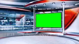 News Studio Background for green screen