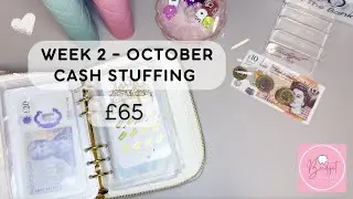 OCTOBER W2 - CASH STUFFING £65 | UK Low Income Cash Stuffing | Savings | #CashEnvelopeStuffing