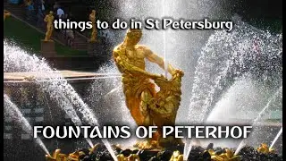 FOUNTAINS IN PETERHOF. Things To Do in SAINT PETERSBURG, Russia. Фонтаны Петергофа. Санкт-Петербург