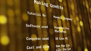 How to make Credits for Premiere Pro using Photoshop