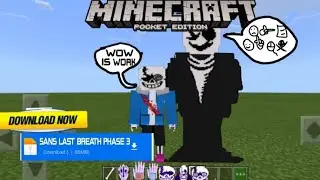 how to download sans last breath phase 3 morph in minecraft pe/mcpe (read the pin comment)