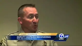 With support, Robin Hopkins is recovering from shooting