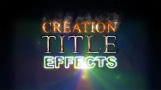 Awesome FX for Your Text - After Effects (Creation Title Effects)